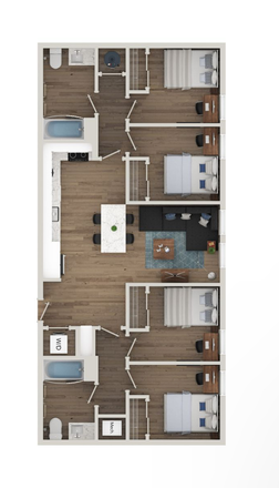 Floor plan - Aspen Heights Apartments