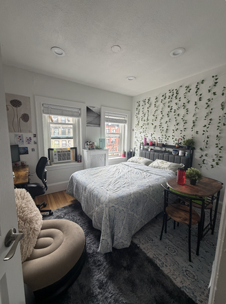 Bedroom Angle 1 - Single room WITH AC - All girls 3 Bed Apartment Westland Ave. (One or both May/June - July/Aug)