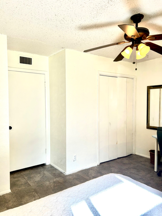 side door area - Private room and, shard big studio garage room . at Melrose Drive for rent. House