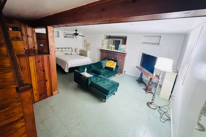 Bedroom and Living Area - ALL UTILITIES & PARKING INCLUDED ($550 Value!) | Furnished 1BR/1BA - 1.6 Mi to UMD Apartments
