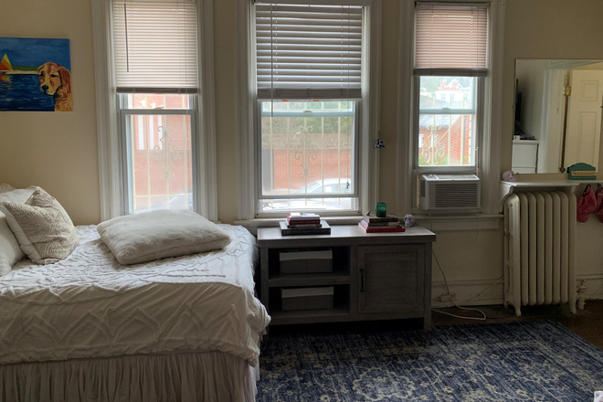 spacious studio with living and sleeping area - Upper level studio in secure boutique building flooded with natural light!!
