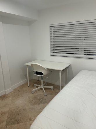 Desk area - Bright and brand new efficiency blocks from the University of Miami - Private access
