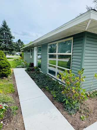 New concrete sidewalk and driveway - NEW HOUSE - RENT NOW fall26/spring/summer 27