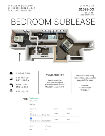 The floor plan view of the apartment - Tailor Lofts