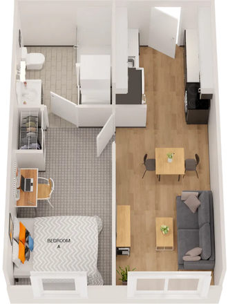 Unit Floorplan - FUSE Apartments