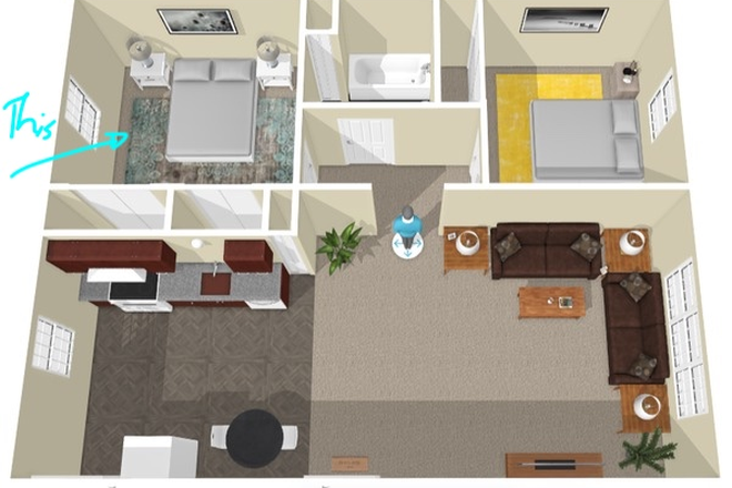 Apartment layout - Lantern Courts Apartments