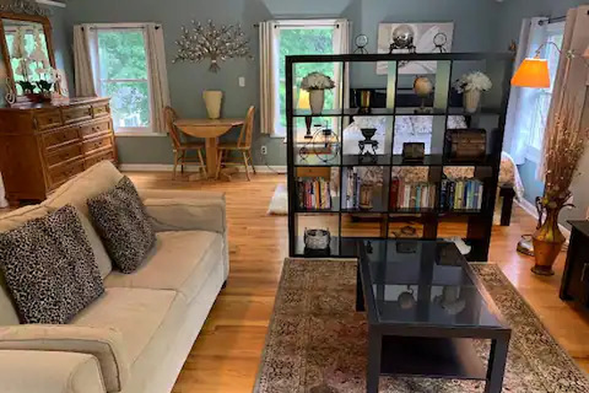 Living Room - Near UNC, Bus/Bike access, Fully Furnished Apartment, All Utilities Included, Washer/Dryer, Parking