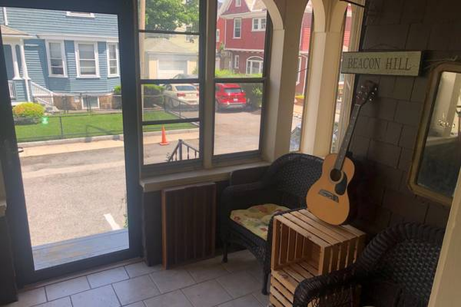 Front porch - Furnished September Room Lease in Allston Townhouse