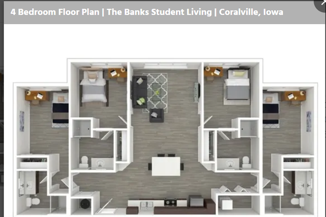 Floor plan - The Banks Apartments