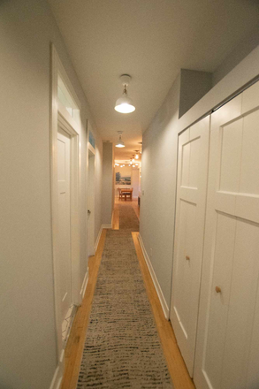 Hallway leading to bedrooms once you enter the unit - Modern Fully Furnished Luxury Bedroom Rental, Close to campus/public transit Apartments