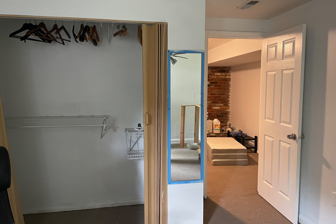 view from hallway, room under remodeling now - family house