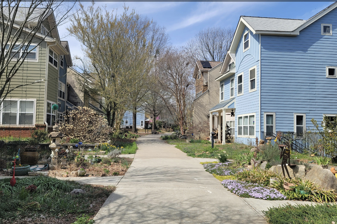 Pedestrian friendly lane - Bright Room w/ Private Bath in Eco-Friendly Community in Decatur