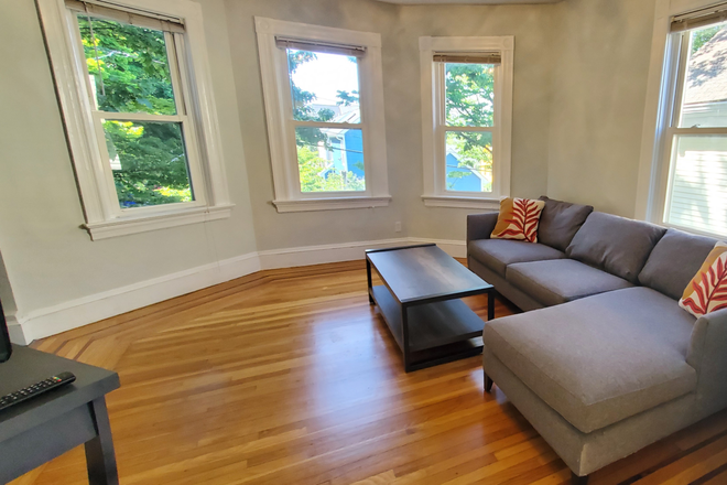 Living Room - Sublet-Co-Living: Sunny room on 3rd floor of 6 bed, 2.5 bathroom 2 floor Townhouse Apartment