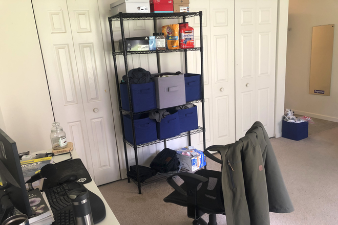 Inside view. - Large, private room with private bath near campus Townhome