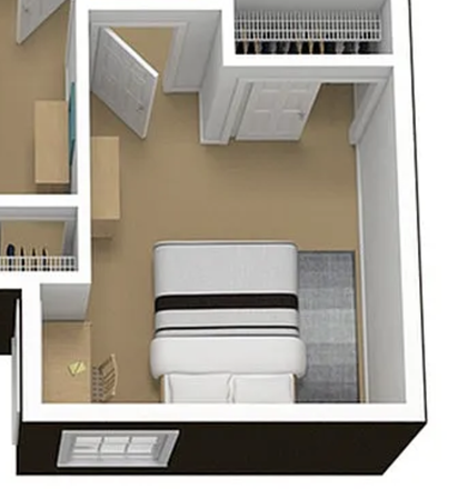 Bedroom - The Courtyards, 4 by 2, Gym & Pool Apartments