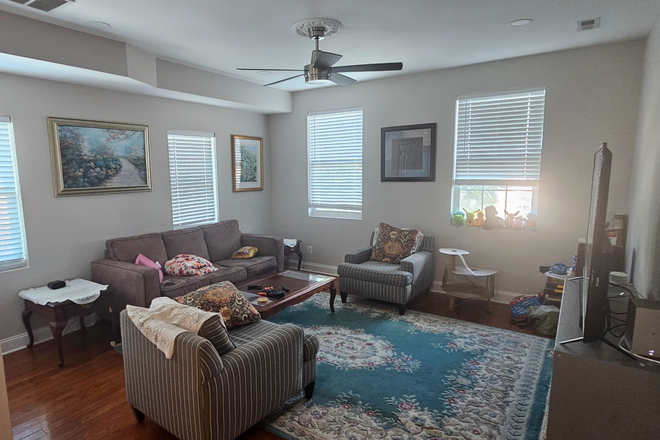 Shared living room - Furnished Rooms in Federal Hill for Rent Bedroom with Private Bath in a Safe Neighborhood