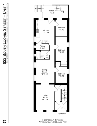 expansive layout - Large Sunny apartment in the heart of Little Italy