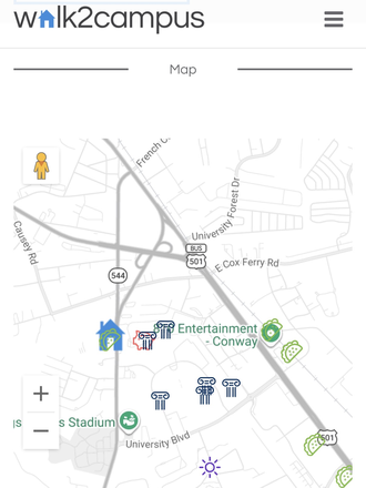 Ascent location - blue house - The Ascent - Great apartment, across from CCU - available for August!