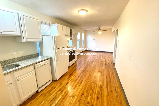 Open kitchen / living room - Open concept 3 bedroom located on Huntington Avenue in Mission Hill Apartments