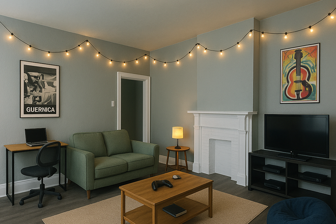 Living room 1 - 5 Minute walk to campus, HUGE house! $650 per person!!