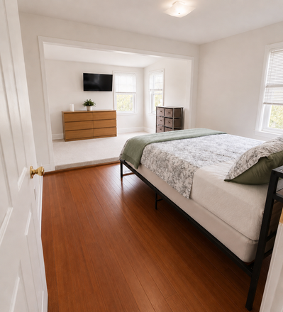 Main Bedroom - 3 bed Providence Apt. incl. heat and hot water