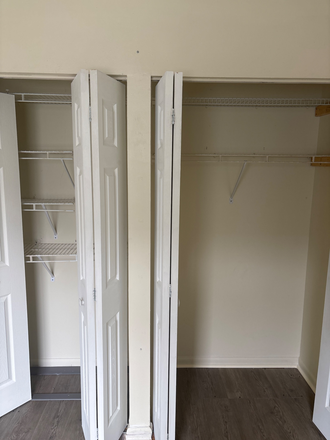 Bedroom closets - College place apartments
