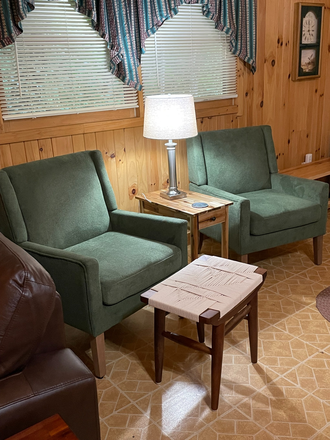 Reading area - The Cousins Home, Cabin in the woods, Foscoe, end of church hollow,