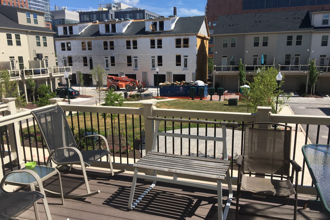 Deck - Large private room and bathroom in new town house, private courtyard, 2 blocks from JHU East campu