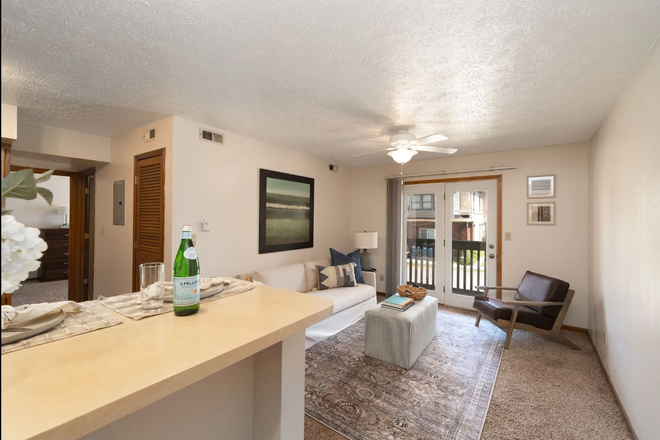 Leasing website photo of living area - The Hallie