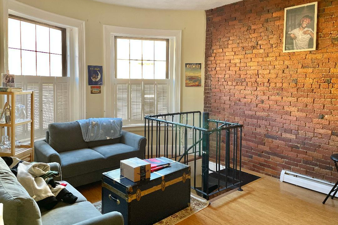 LIVING ROOM - MAGNIFICENT BACK BAY ONE BEDROOM DUPLEX APARTMENT ON SAINT BOTOLPH STREET AVAIL SEPTEMBER 1, 2026