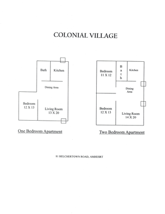 Floorplan - Colonial Village Apartments
