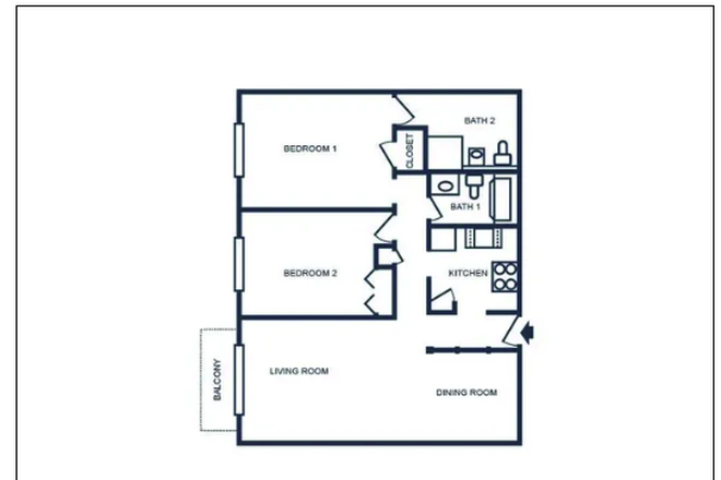 floorplan - Summer 2026 and Spring 2027 sublease, 2b2b Apartment