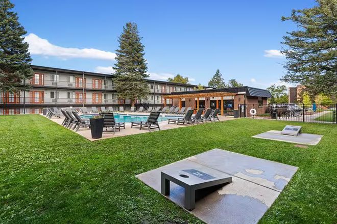 Outside seating - Spectacular 1 Bedroom Apt, at The Lodge