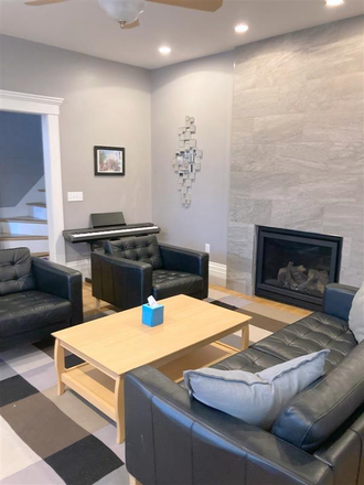 Living Room w/Fireplace - Furnished Single Family * Kendall-Central-Inman * Parking * Roof Deck