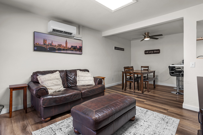 Living Room and Dining Room - Fully Furnished Home Close to Campus All Utilities Included