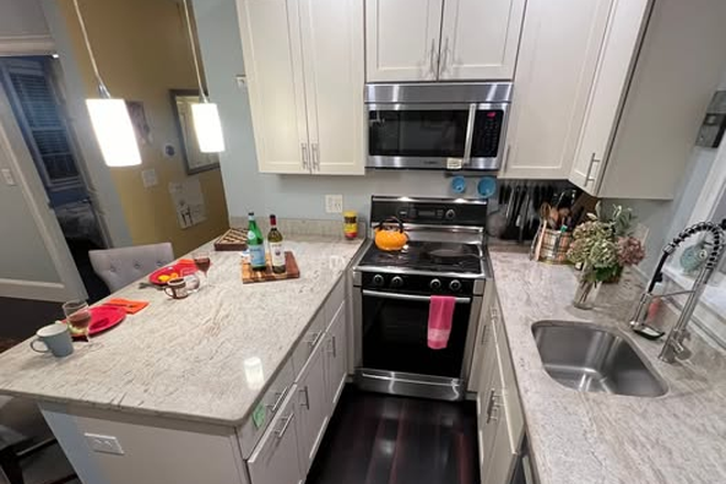 Kitchen - Furnished room + private bath — South Medford, 5 min to Ball Square T, Utilities Included