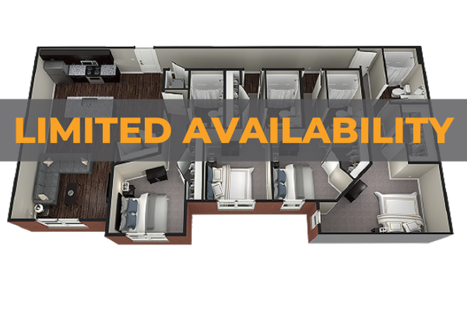 Cambridge Floor Plan - Midtown Apartments