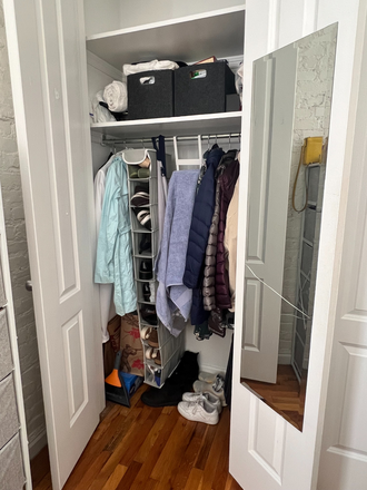 Closet in the available bedroom - 2 bedroom 1 bath close to NYUCD and NYU main campus Apartments