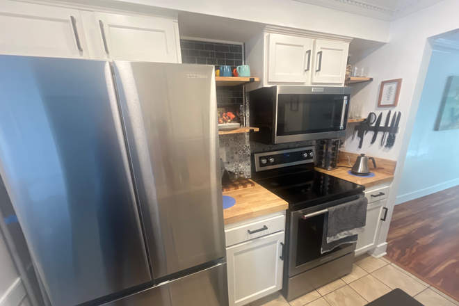 Kitchen - Modern Appliances - Tastefully Modern Furnished Townhouse W/A Serene Riverside Backyard