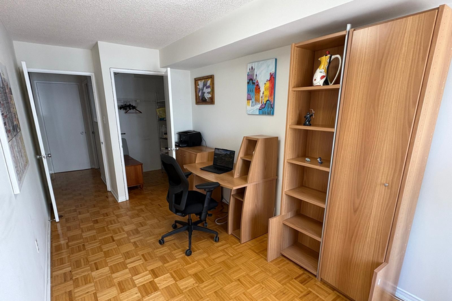 Bedroom & Closet - Private Bedroom + Bath (laundry/utilities incl.) in 2-person Condo next to Distillery District