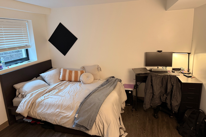 Bedroom - Modern Apartment Complex, 3 Minute Walk from green-line (Brigham Circle)