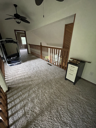 2nd Floor Walkway - ~2.5 miles from SIUe - Glen Carbon Master Bedroom for Rent Townhome