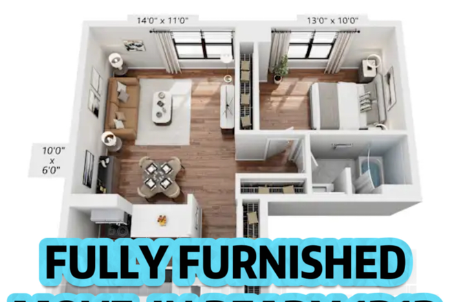 Unit - Fully Furnished Luxury 1BR/1BA in Evanston Place | In-Unit W/D