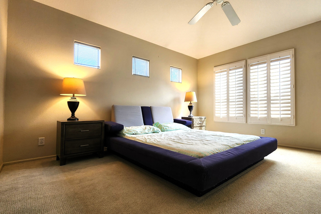 Master Bedroom - Two Bedrooms for Lease in Irvine’s Prestigious Gated Community Condo