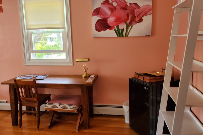 Entering the Suite, in room fridge - King Bedroom Suite with Private Bath for One. Available 9/2026 thru May 2027 =Academic Year. House