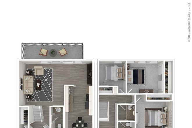 Floorplan - Hidden Spring Apartment, near campus