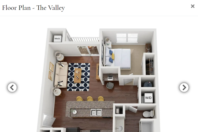 Floor Plan - 1 BR Apartment - Smith's Landing