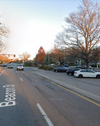 street and train view - Duplex at 1712 beacon st #2 Brookline MA 02445