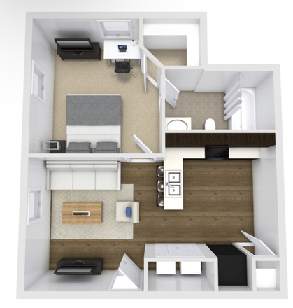General Layout - University Edge (Building 8, Apt 1200)