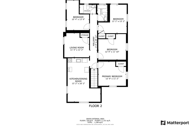 Floor Plans - 2026-2027 School Year 109 Observatory B 4 Bdrm / 2 Bath UTILITIES INCLUDED Duplex